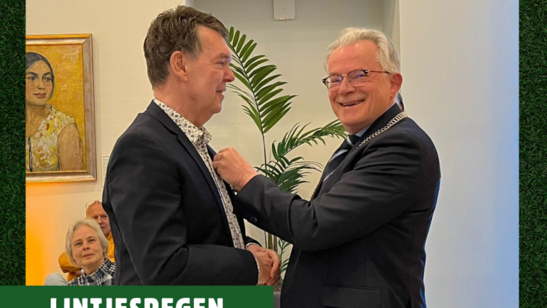 Martin Schipper ontvangt Koninklijke onderscheiding
